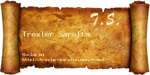 Trexler Sarolta névjegykártya