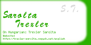 sarolta trexler business card